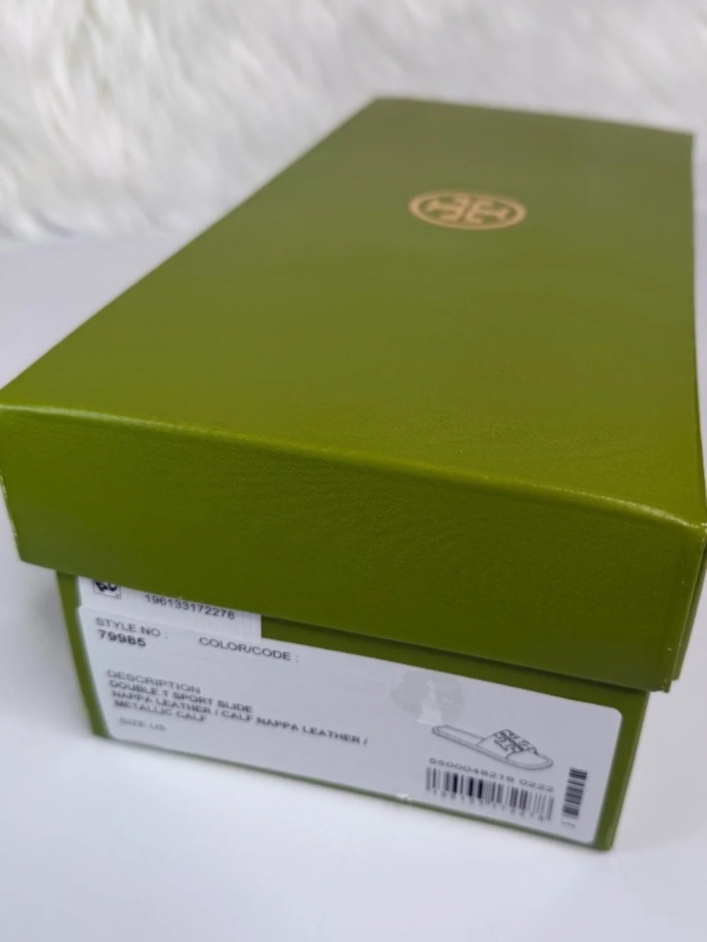 Tory Burch Double T Sport Slide Leather Sandals - Black - Picture 8 of 8